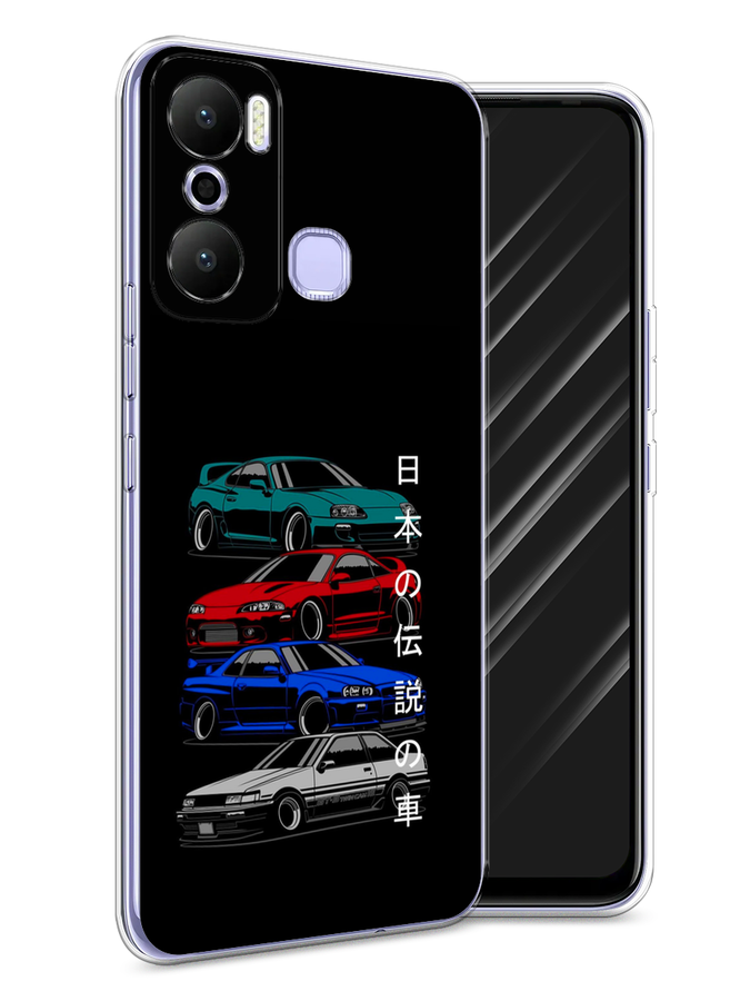 

Чехол Awog на Infinix Hot 20 Play "JDM Legend cars", Зеленый;красный;синий, 3103550-5