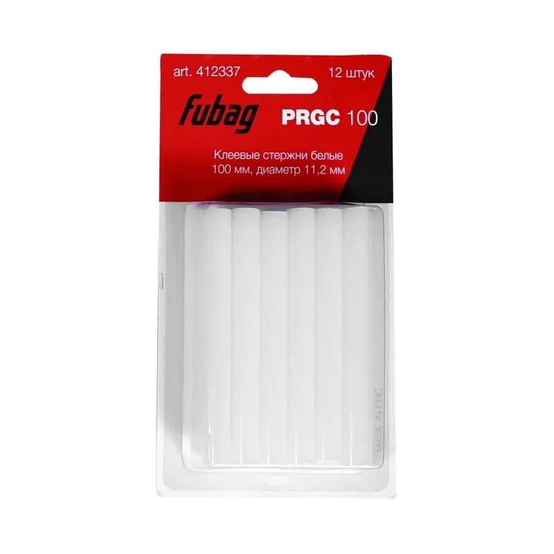 Клеевые стержни Fubag PRGC 11.2x100mm 12шт White 412337