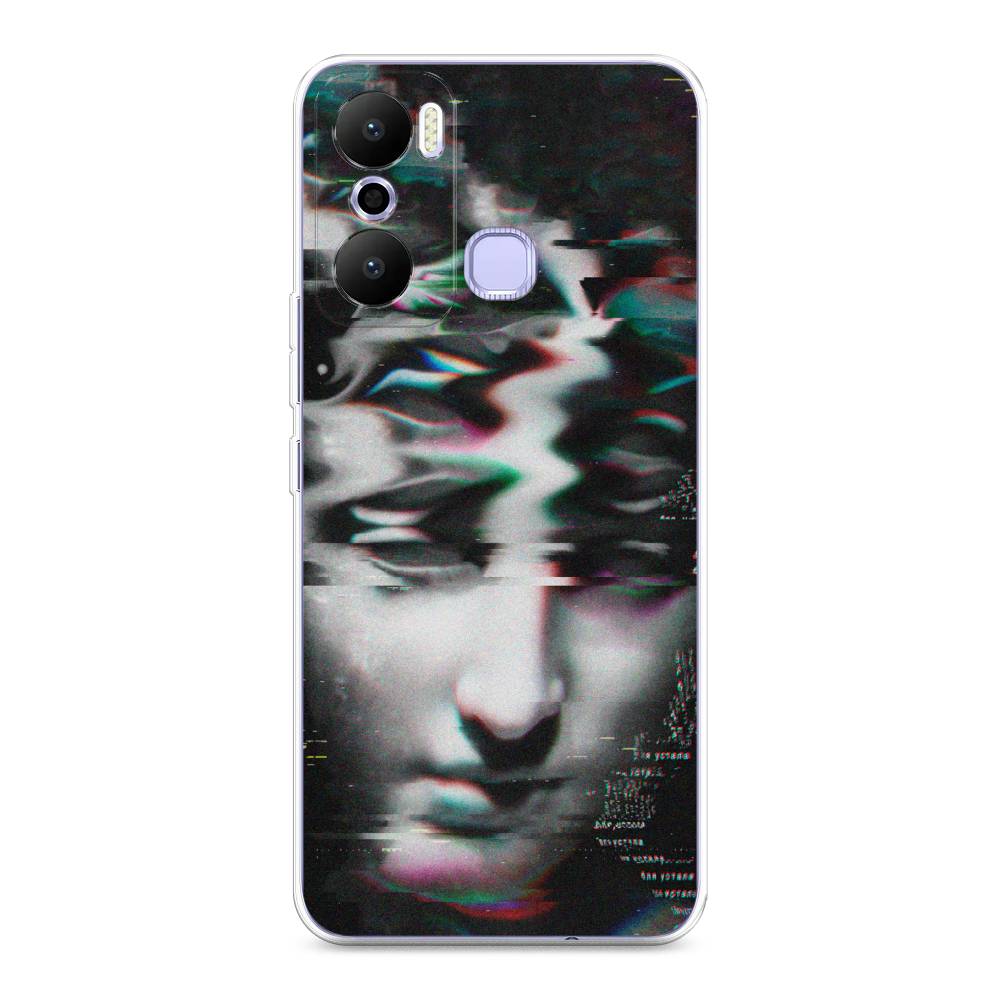 

Чехол Awog на Infinix Hot 20 Play "Glitch Art", Серый, 3103550-9