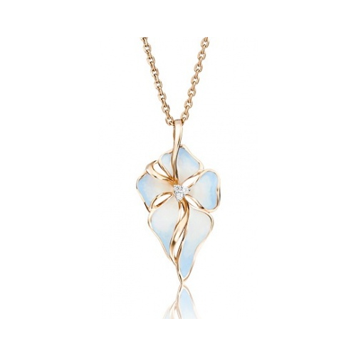 

Кулон из красного золота PLATINA jewelry 03-2413-01-401-1110-25, фианит/эмаль, 03-2413-01-401-1110-25