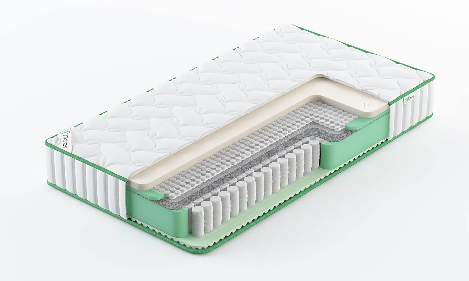 

Матрас Clever HybridTouch Max 235x220, Белый, HybridTouch Max