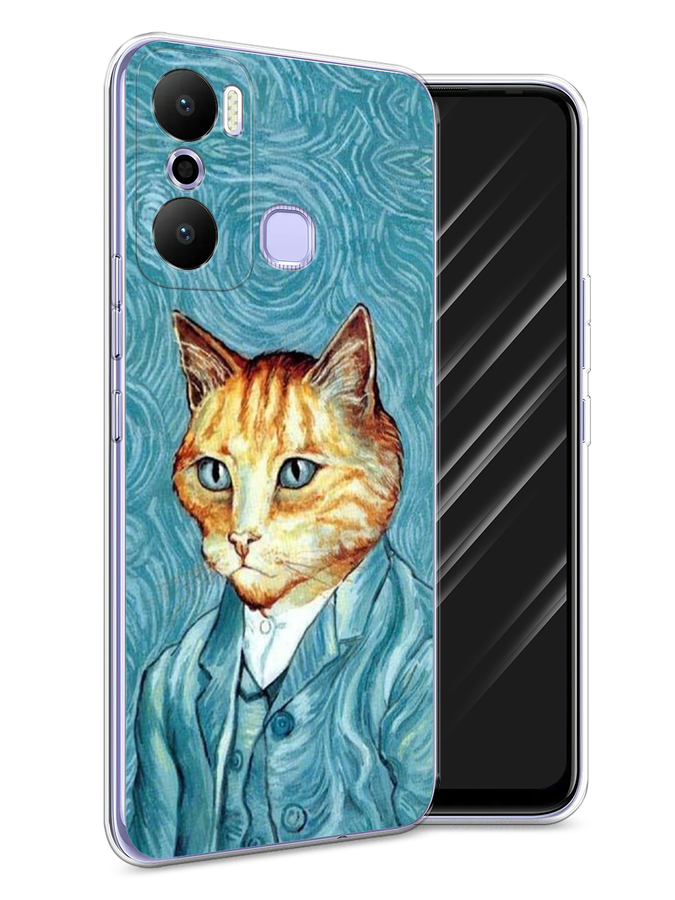 

Чехол Awog на Infinix Hot 20 Play "Кот Ван Гог", Голубой;коричневый, 3103550-2