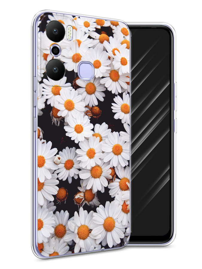 

Чехол Awog на Infinix Hot 20 Play "Ромашковое поле", Белый, 3103550-4