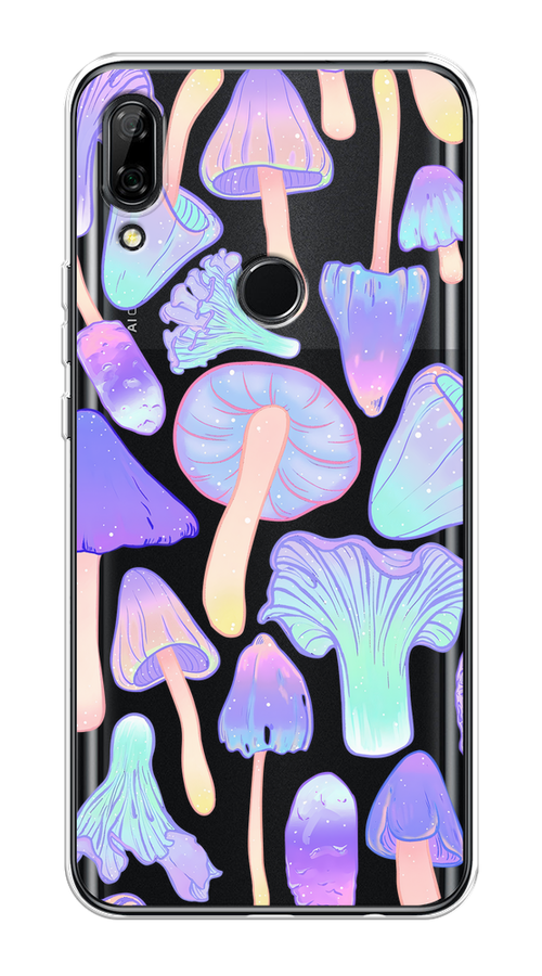 

Чехол на Honor 9X/Huawei P Smart Z "Пастельные грибы", Фиолетовый;голубой, 69450-1