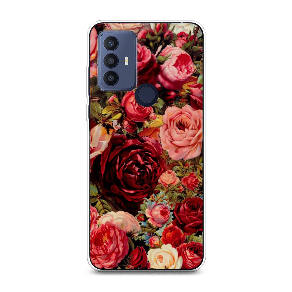 

Чехол Awog "Розы винтажные" для TCL 30E, 290450-8