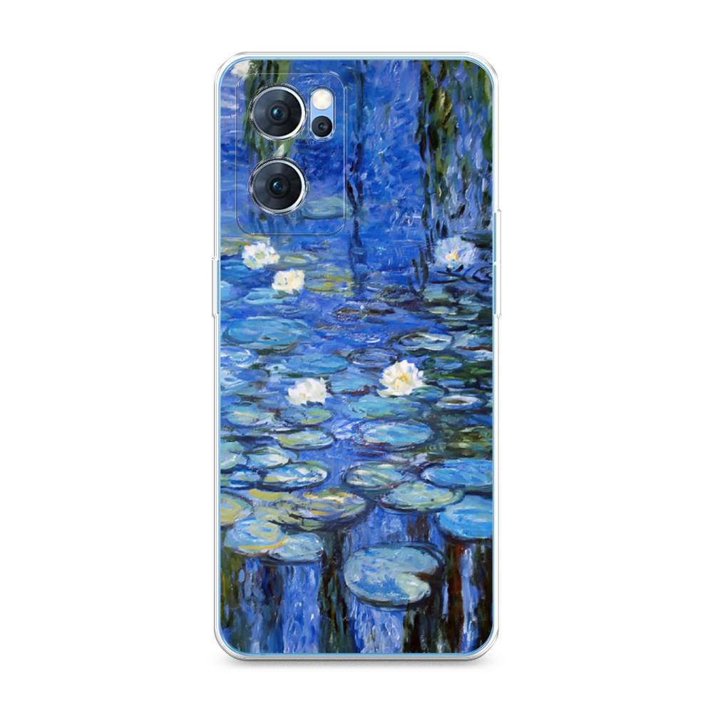 

Чехол для Oppo Reno 7 5G "Нарисованный пруд", Синий;зеленый, 258150-4