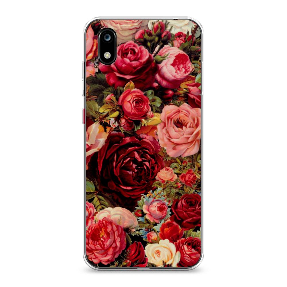 

Чехол Awog на ZTE Blade A7 2019 / ЗТЕ Блэйд A7 2019 "Розы винтажные", 133150-8