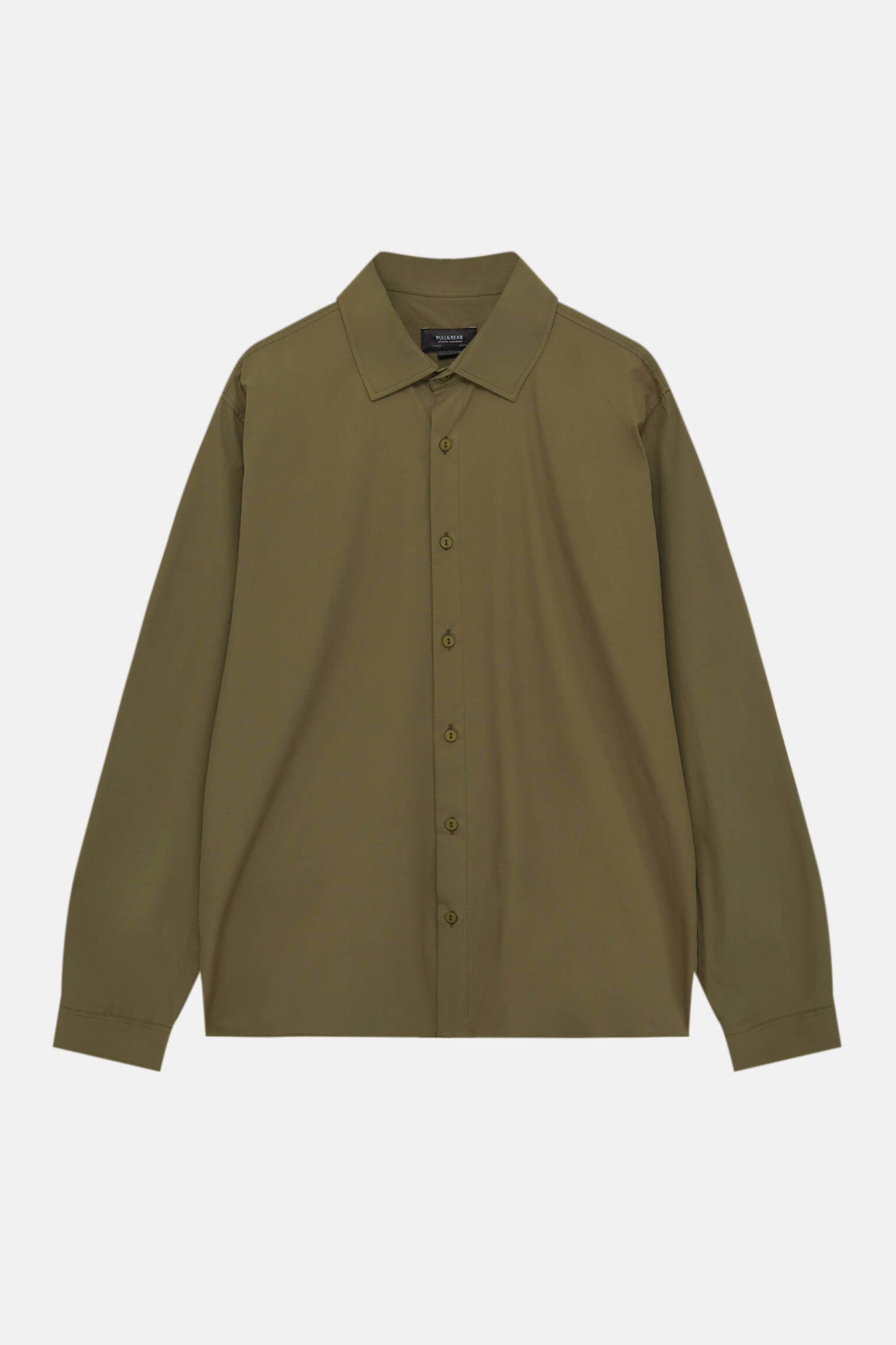 Рубашка мужская Pull&Bear PUL561519102 хаки XL. Доставка из-за рубежа.