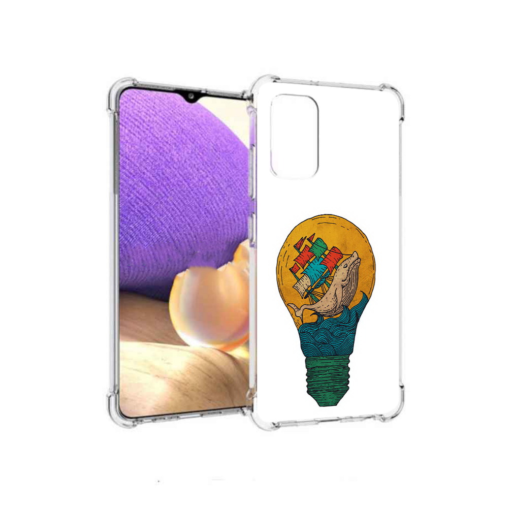 Чехол MyPads Tocco для Samsung Galaxy A32 кит в лампочке с парусами (PT158368.514.387)