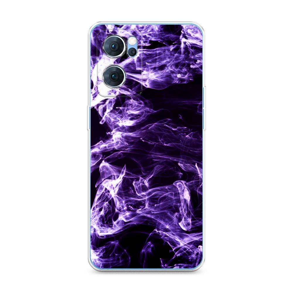 

Чехол для Oppo Reno 7 5G "Фиолетовый дым", Фиолетовый;белый;черный, 258150-3
