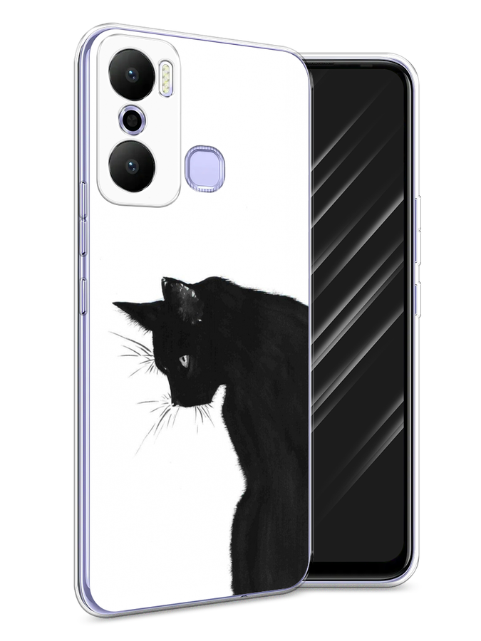 

Чехол Awog на Infinix Hot 20 Play "Black cat", Черный;белый, 3103550-1