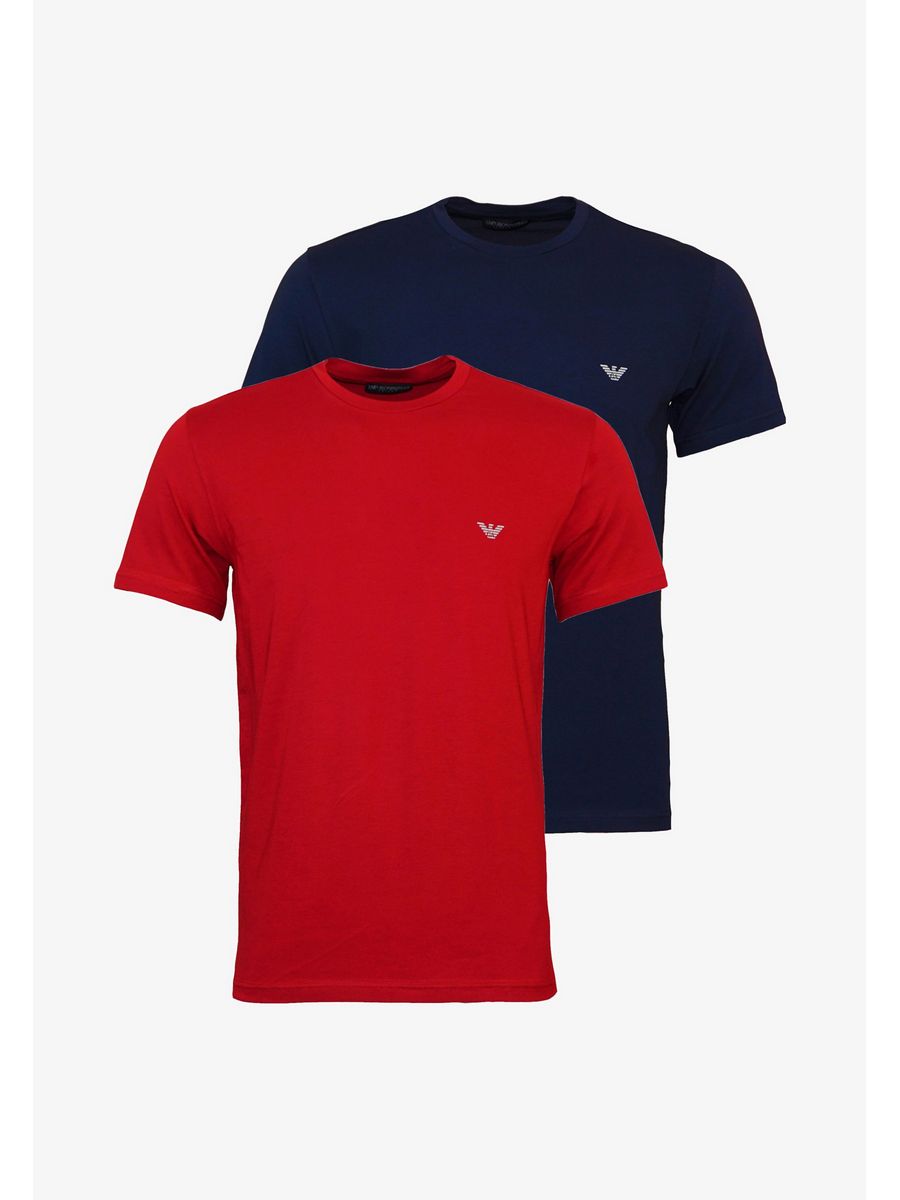 

Комплект футболок мужских Emporio Armani EA822O0B3 синих XL, Синий, EA822O0B3