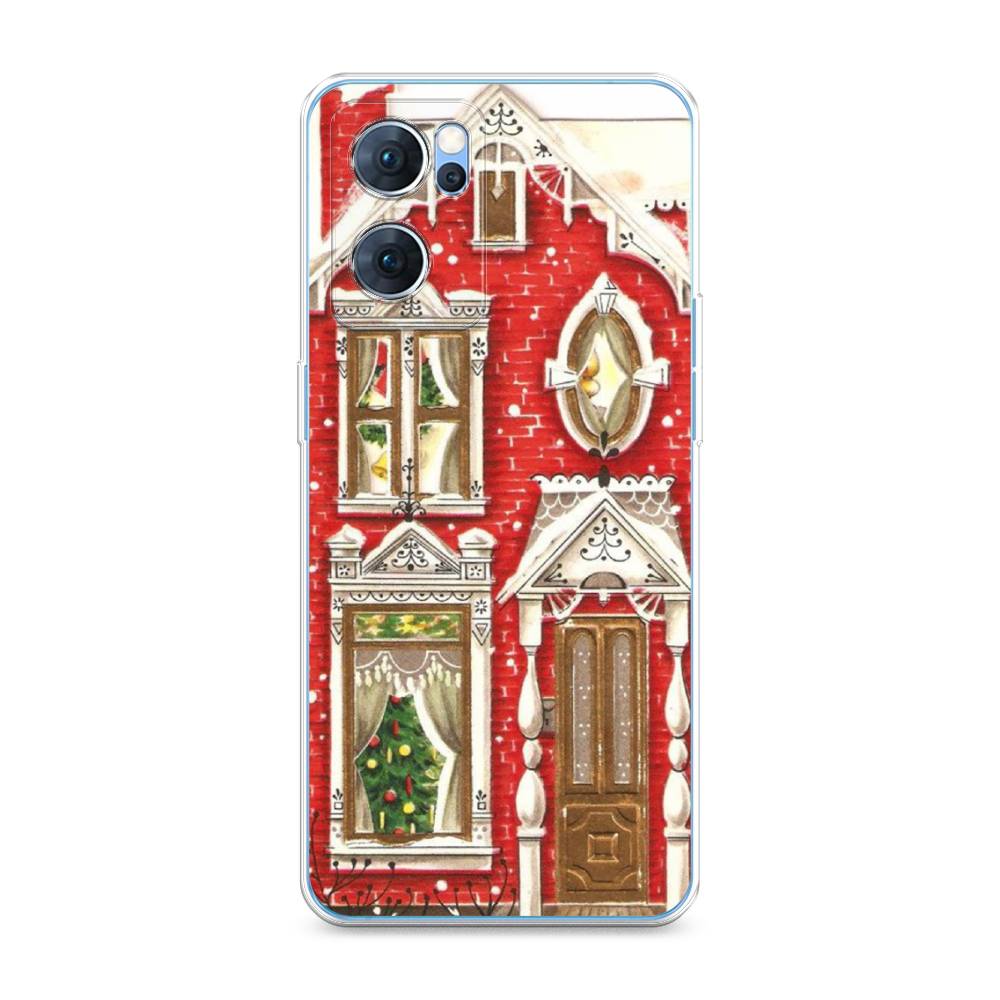 

Чехол для Oppo Reno 7 5G "Пряничный домик", Белый;красный;зеленый, 258150-5