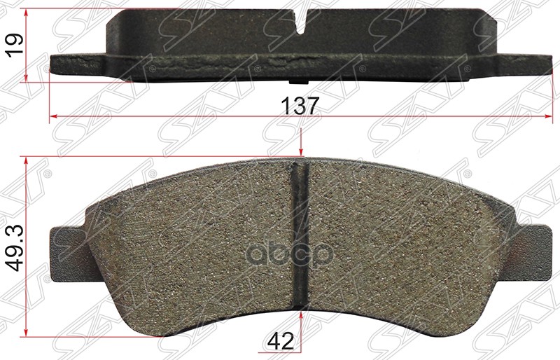 

Колодки Тормозные Зад Peugeot Boxer/Fiat Ducato/Citroen Jumper 06- Sat арт. ST425359