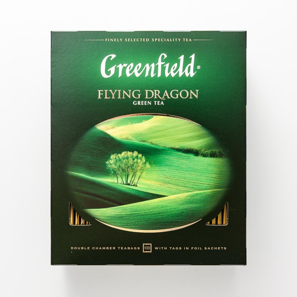 фото Чай зеленый greenfield flying dragon 100 пакетиков