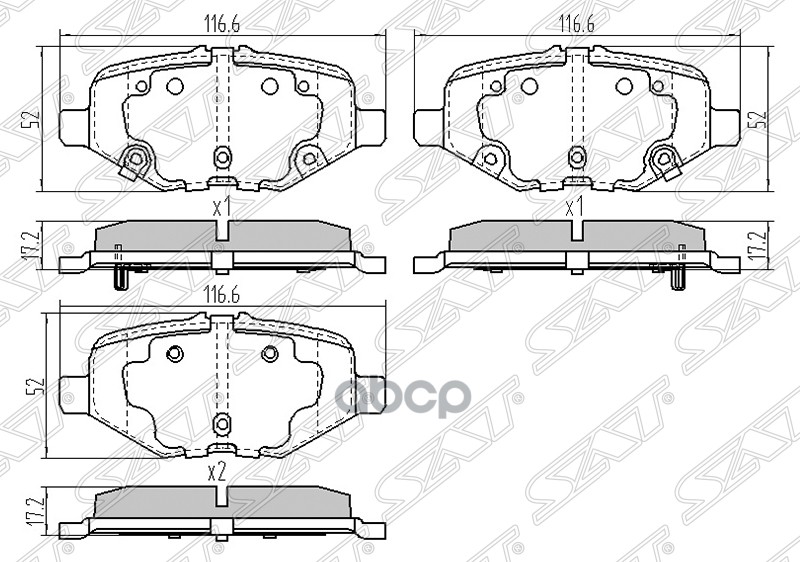

Колодки Тормозные Зад Ford Explorer 3/5 Sat арт. STDG1Z2200C
