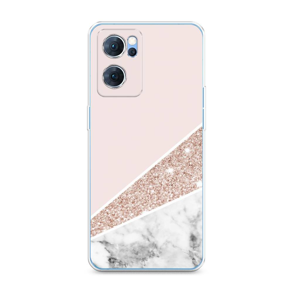 

Чехол для Oppo Reno 7 5G "Блестящий розовый мрамор", 258150-3