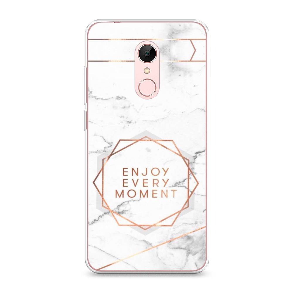 

Чехол Awog на Xiaomi Redmi 5 "Enjoy every moment мрамор", Разноцветный, 33050-7