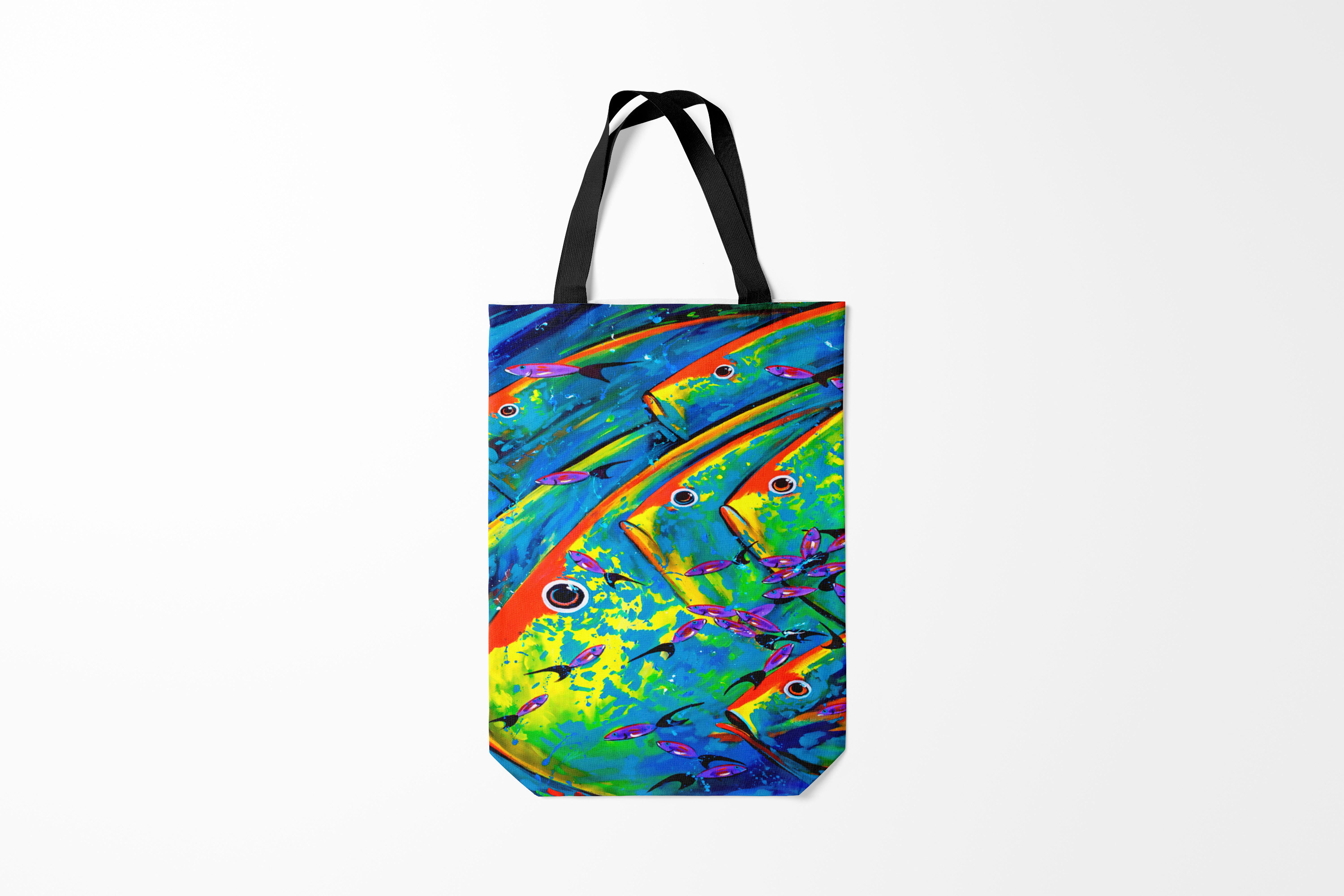 

Сумка шoппер унисекс Burnettie Рыбы, синий, Разноцветный, Рыбы