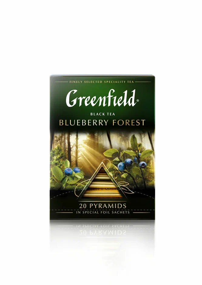 

Чай чёрный Greenfield Blueberry Forest, 20 пакетиков