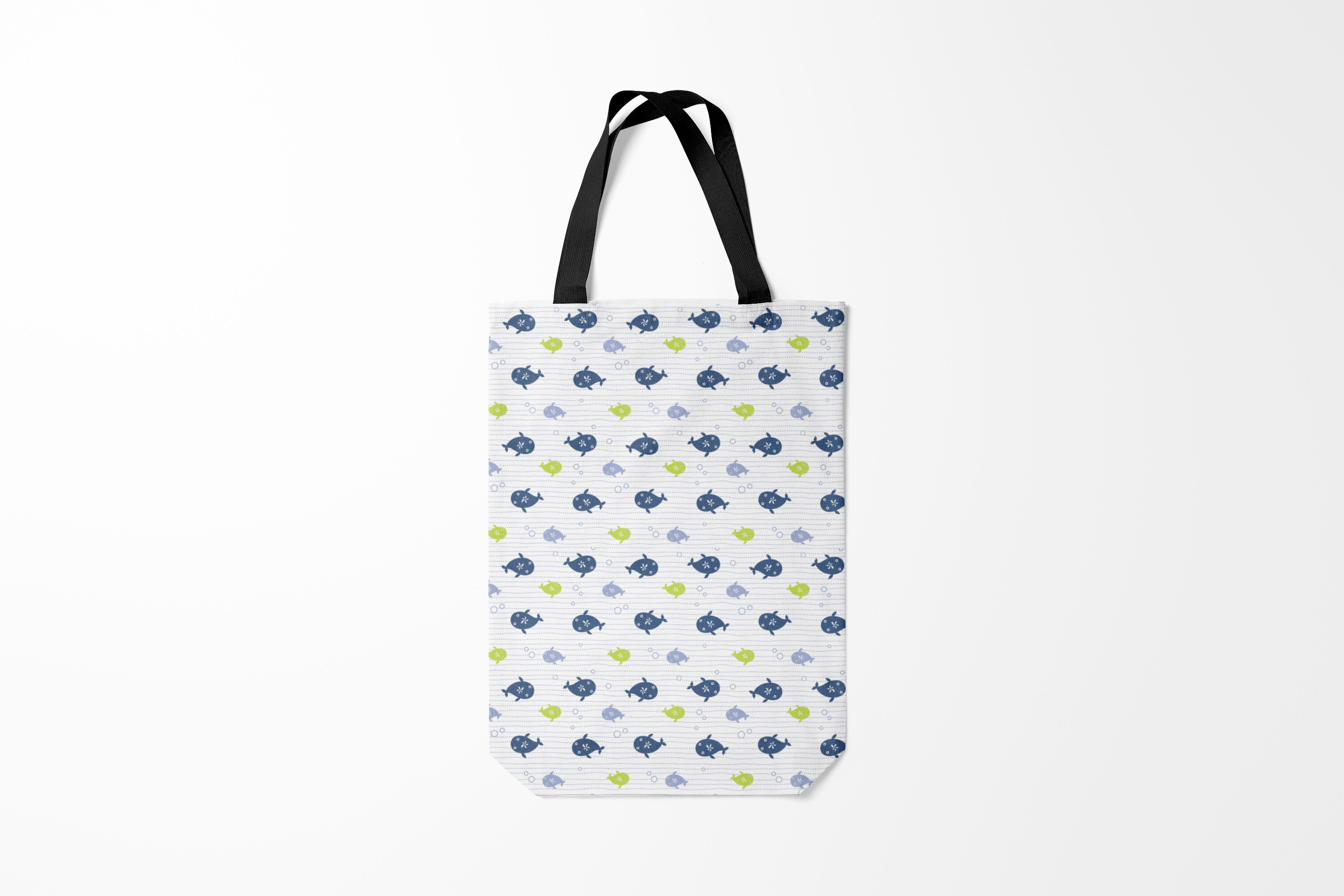 

Сумка шoппер унисекс Burnettie Рыбы, белый, Рыбы