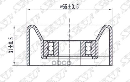 Ролик Натяжителя Приводного Ремня Hyundai Ix35 2,0/Kia Sorento 2,4 12- Sat арт. ST252822G0