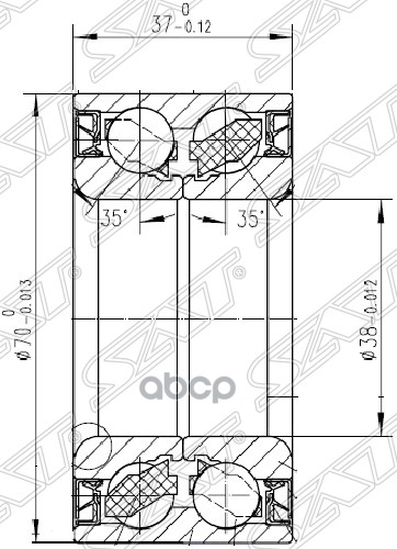 

Подшипник Перед Ступицы Hyundai Solaris/Accent/Getz/Kia Rio/Picanto -14 (Без Abs, Комплект