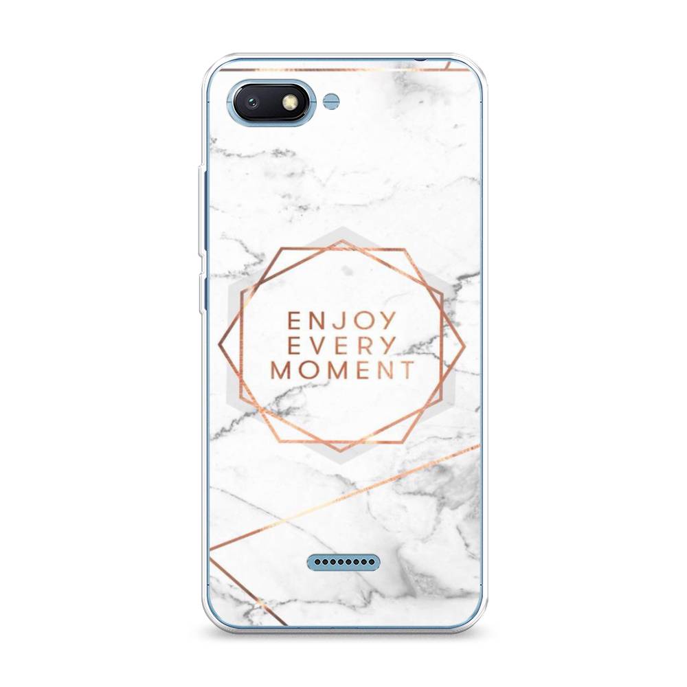 

Чехол Awog на Xiaomi Redmi 6A "Enjoy every moment мрамор", Разноцветный, 34150-7