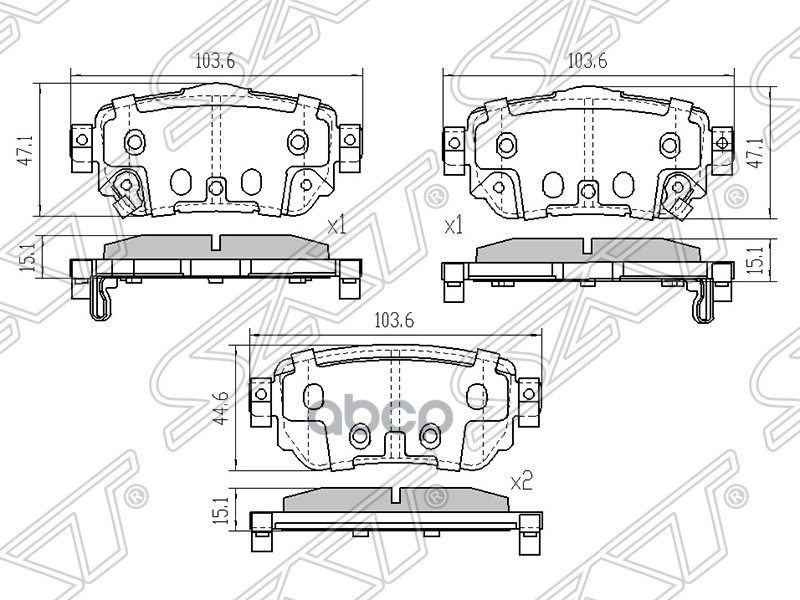 

Колодки Тормозные Зад Nissan X-Trail N32 Sat арт. STD40604CA0A