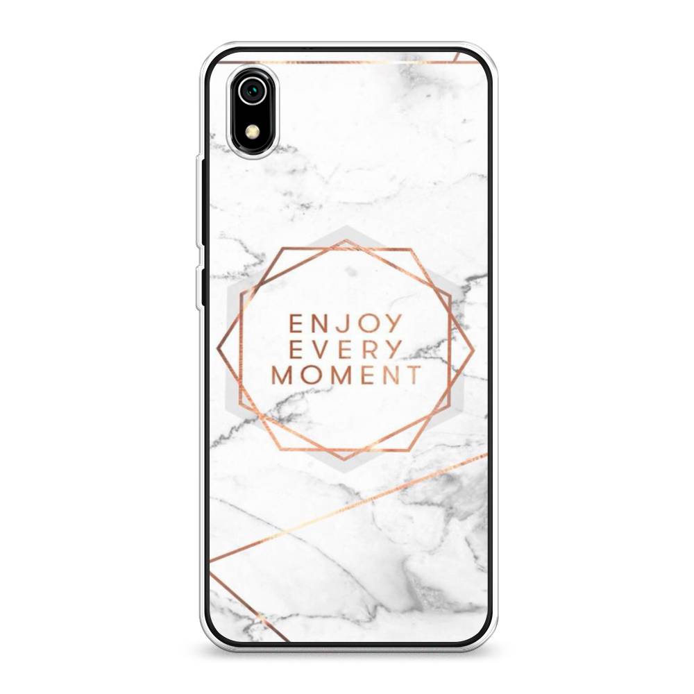 

Чехол Awog на Xiaomi Redmi 7A "Enjoy every moment мрамор", Разноцветный, 35450-7