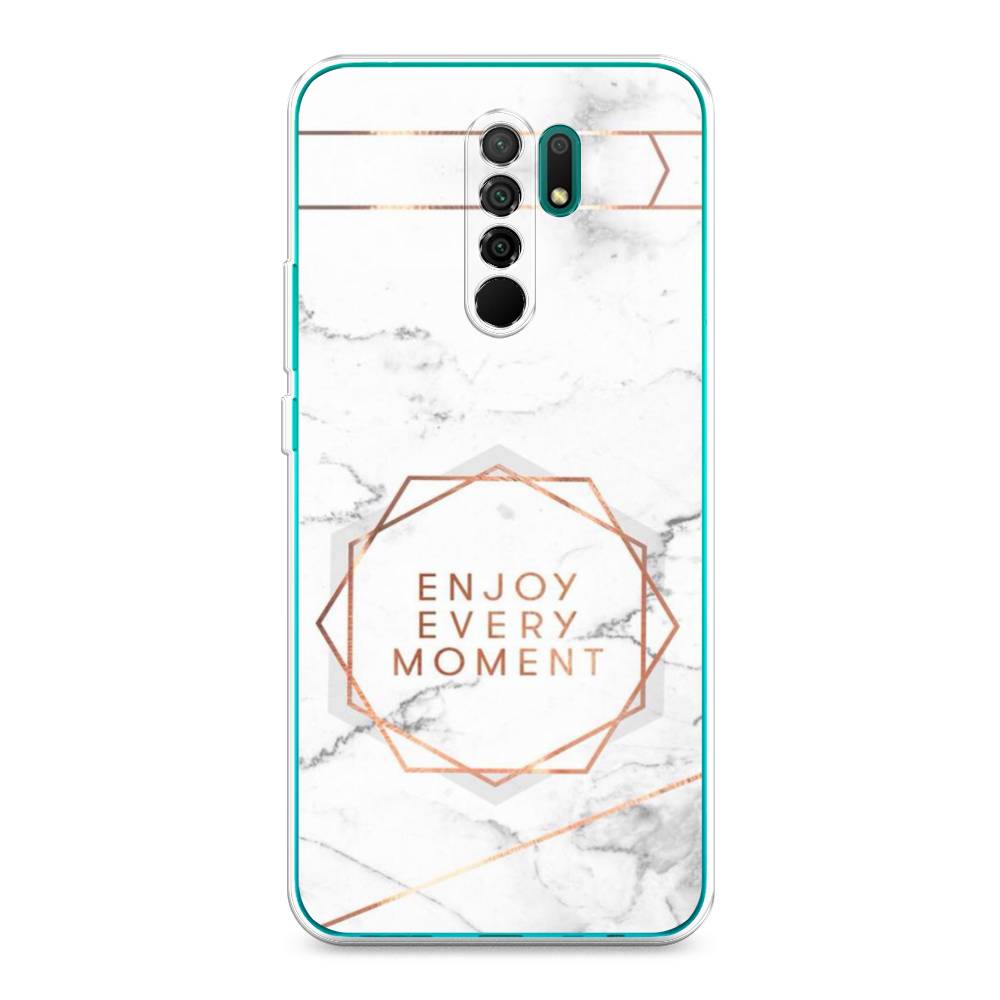 

Чехол Awog на Xiaomi Redmi 9 "Enjoy every moment мрамор", Разноцветный, 38350-7