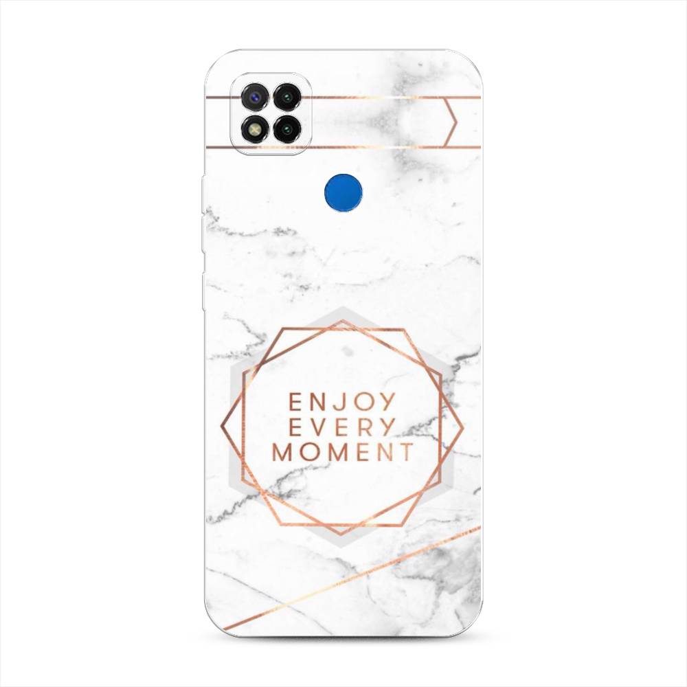 

Чехол Awog на Xiaomi Redmi 9C "Enjoy every moment мрамор", Разноцветный, 39050-7