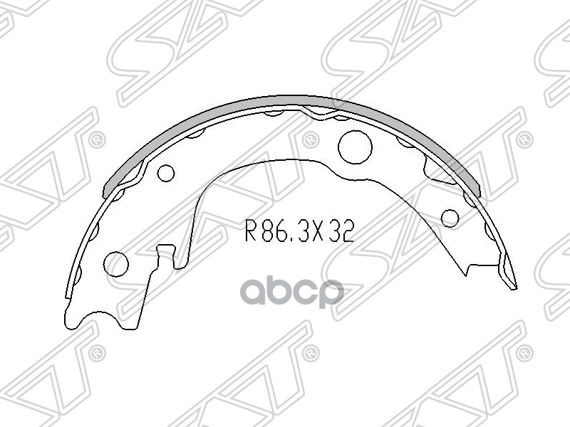 

Колодки Ручного Тормоза Toyota Wish/Caldina/Ist/Corolla Zze123/Lifan Solano 08-13 L=R (Ком