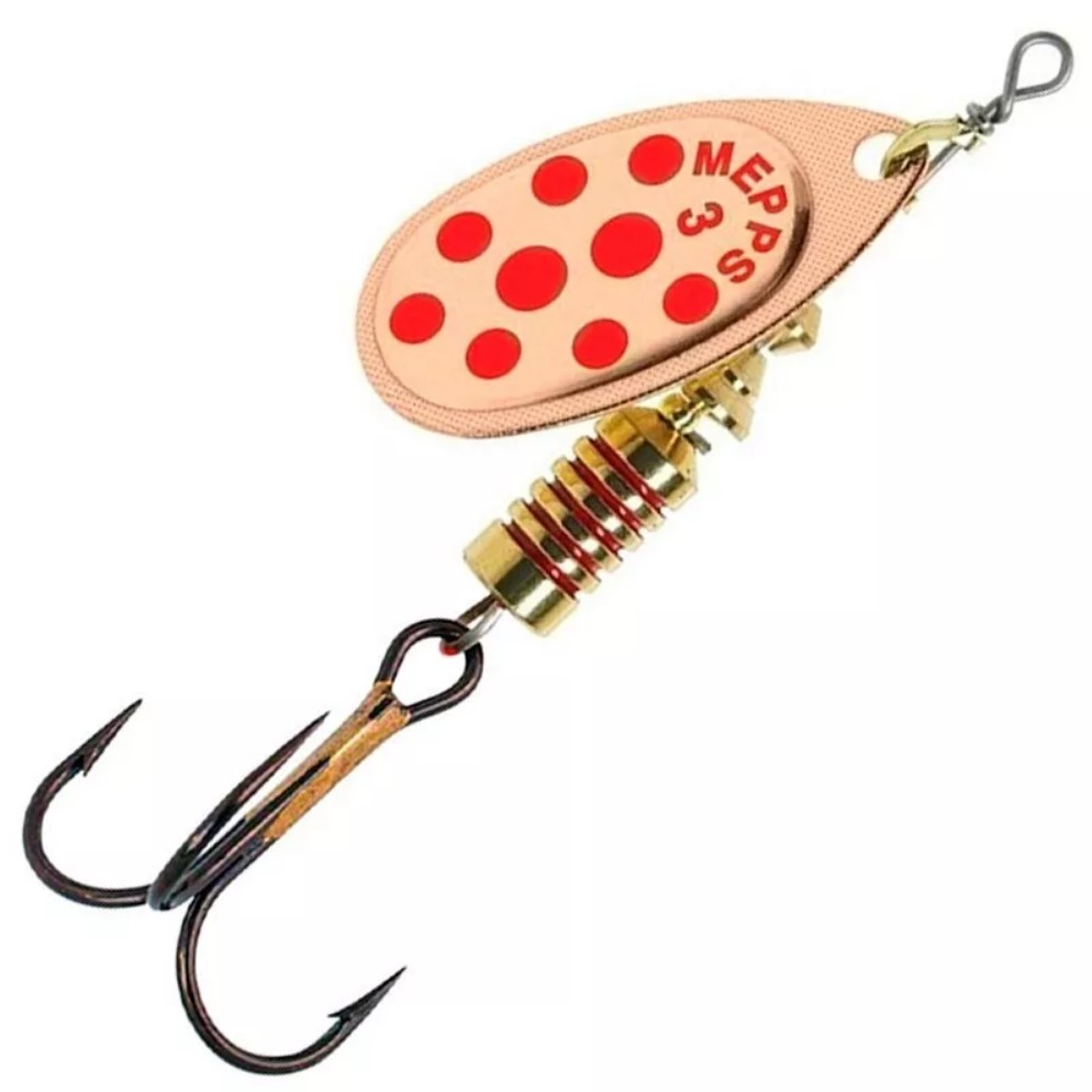 

Блесна вращающаяся Mepps AGLIA DECOREE № 3 copper-red-dot, Медный, Aglia Decoree
