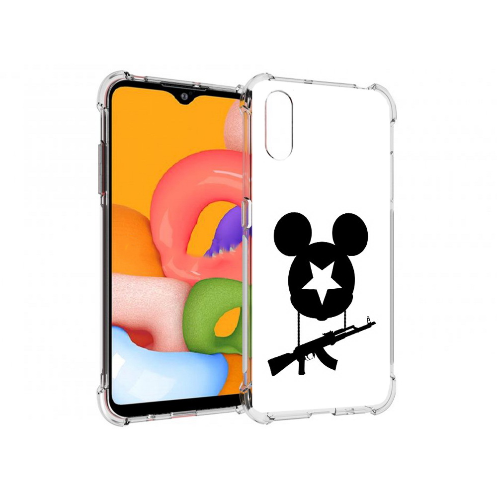 

Чехол MyPads Tocco для Samsung Galaxy A01 АК Микки (PT144711.509.26), Прозрачный, Tocco