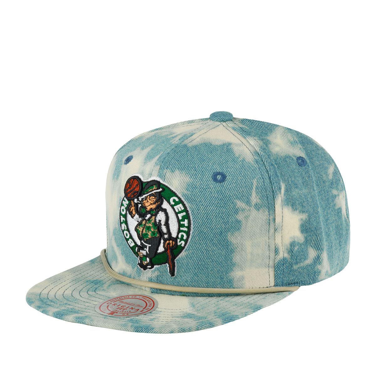 Бейсболка Mitchell & Ness HHSS5683-BCEYYPPPBLUE Boston Celtics NBA голубая, one size
