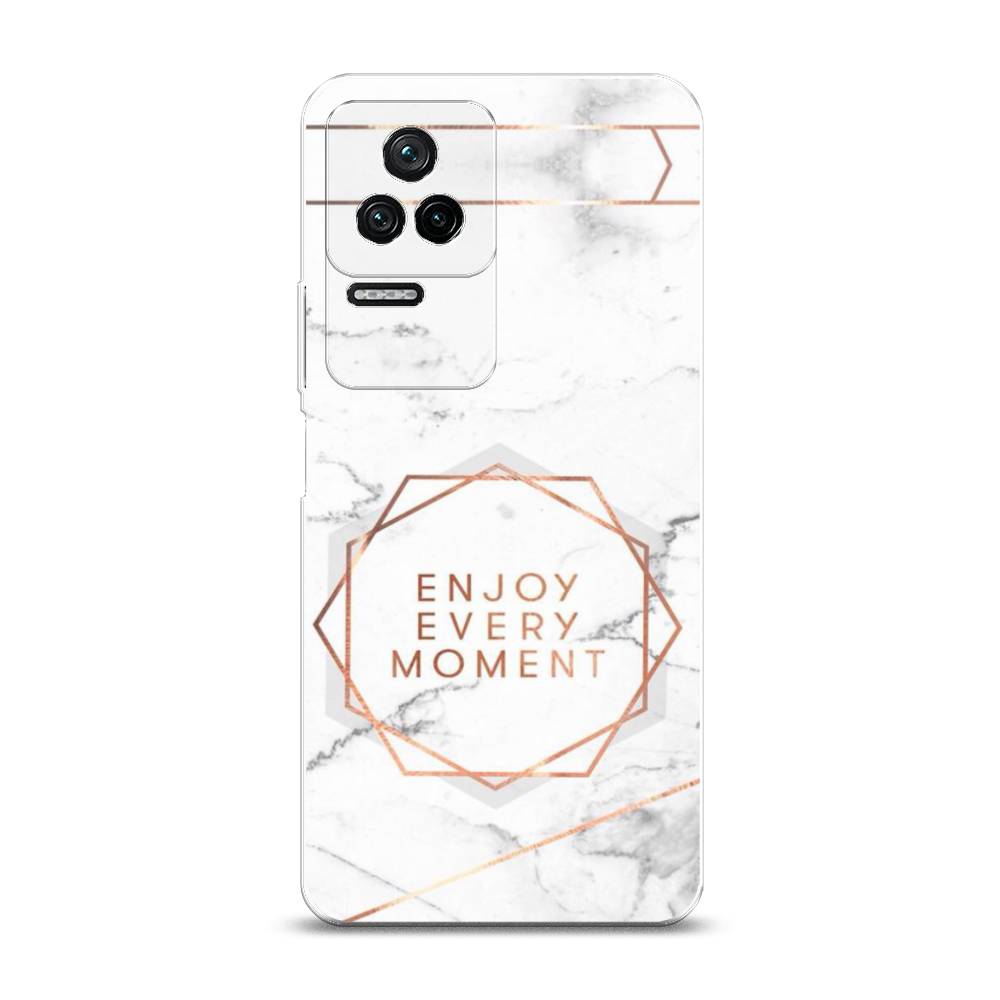 

Чехол Awog на Poco F4/Redmi K40S "Enjoy every moment мрамор", Разноцветный, 314650-7