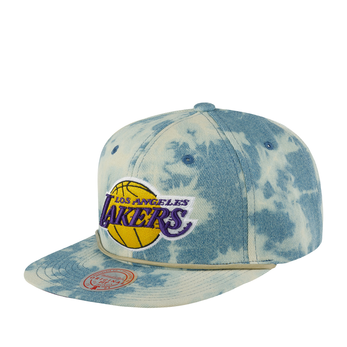 Бейсболка Mitchell & Ness HHSS5683-LALYYPPPBLUE Los Angeles Lakers NBA голубая, one size