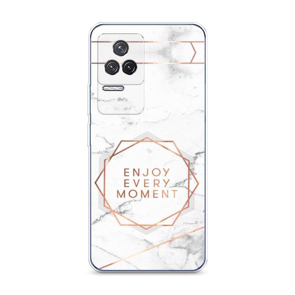 

Чехол Awog на Xiaomi Redmi K50 "Enjoy every moment мрамор", Разноцветный, 312250-7