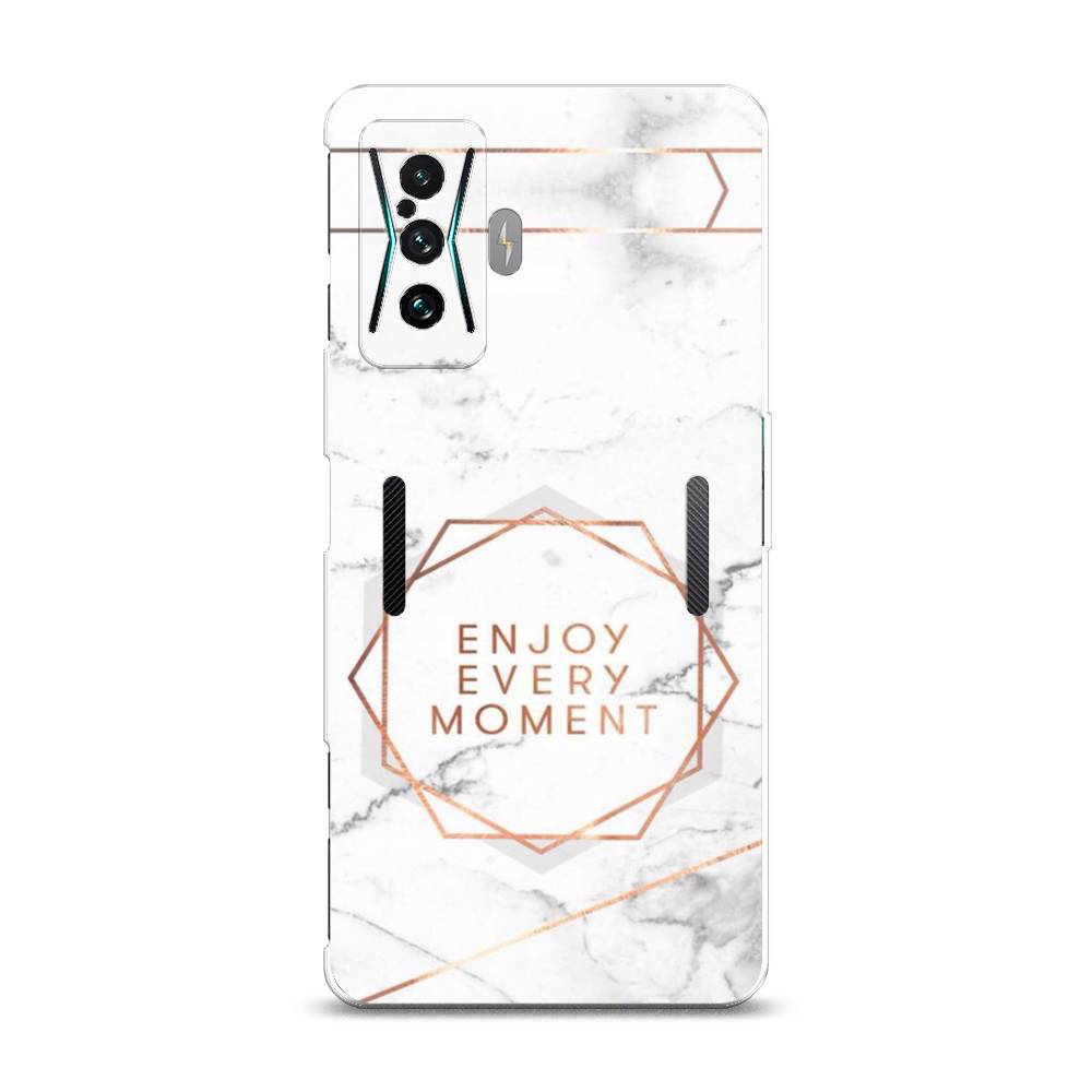 

Чехол Awog на Xiaomi Redmi K50 GE/F4 GT "Enjoy every moment мрамор", Разноцветный, 314350-7