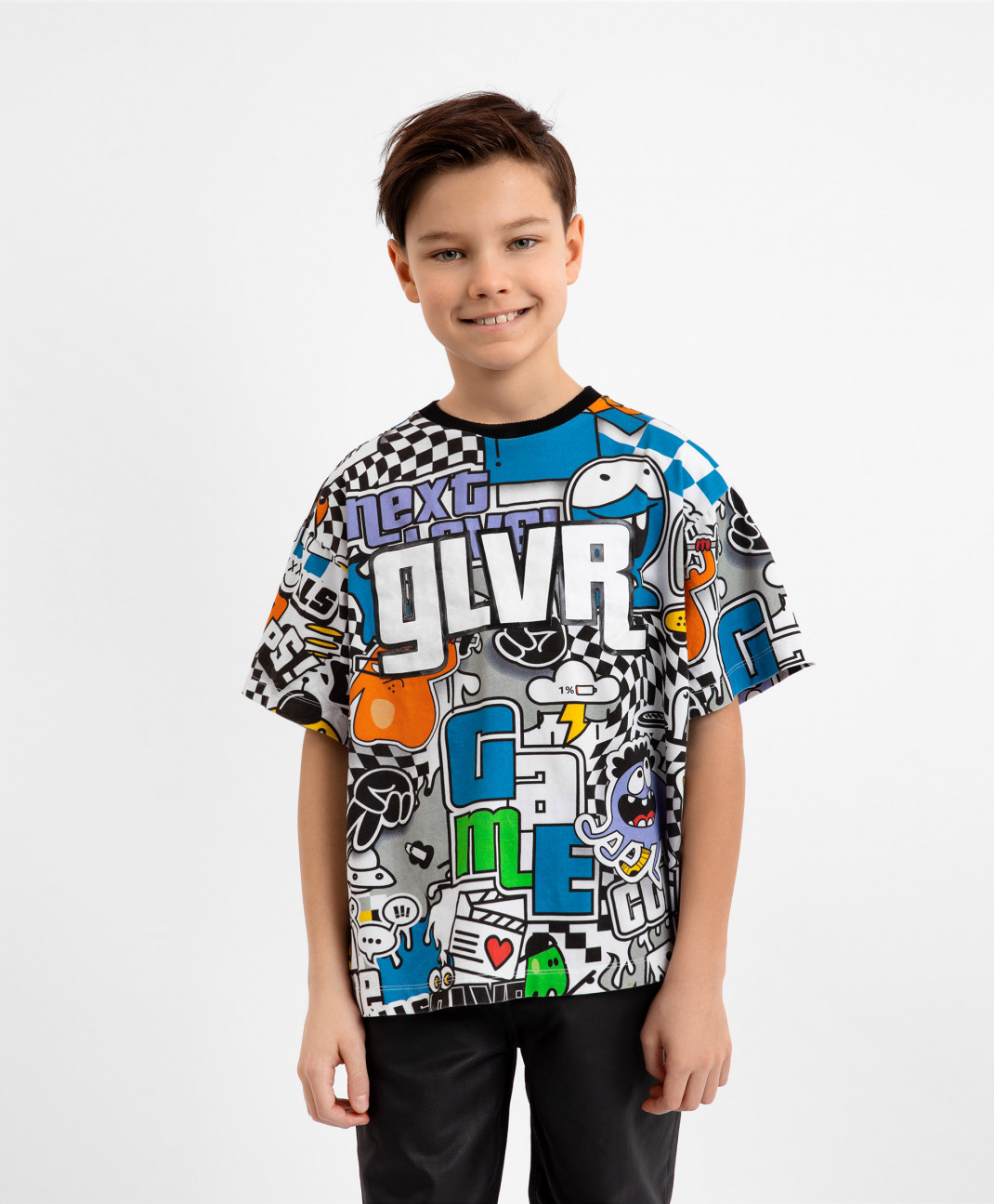 

Футболка детская Gulliver 12310BJC1207, цвет мультицвет, размер 140, Разноцветный, 12310BJC1207