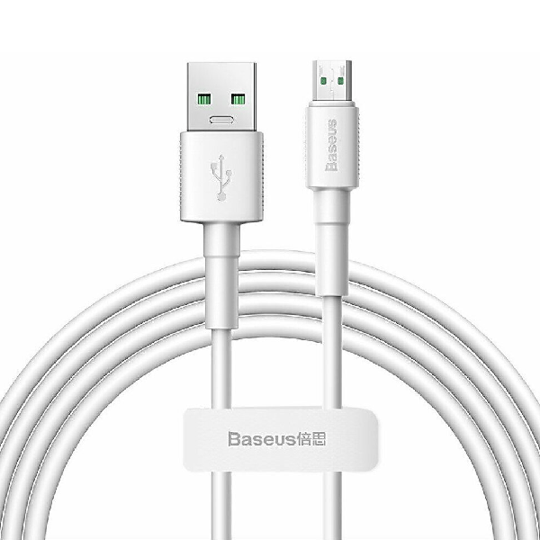 

Кабель Baseus USB Micro USB 2m 4A Mini White Cable белый CAMSW-E02, CAMSW-E02