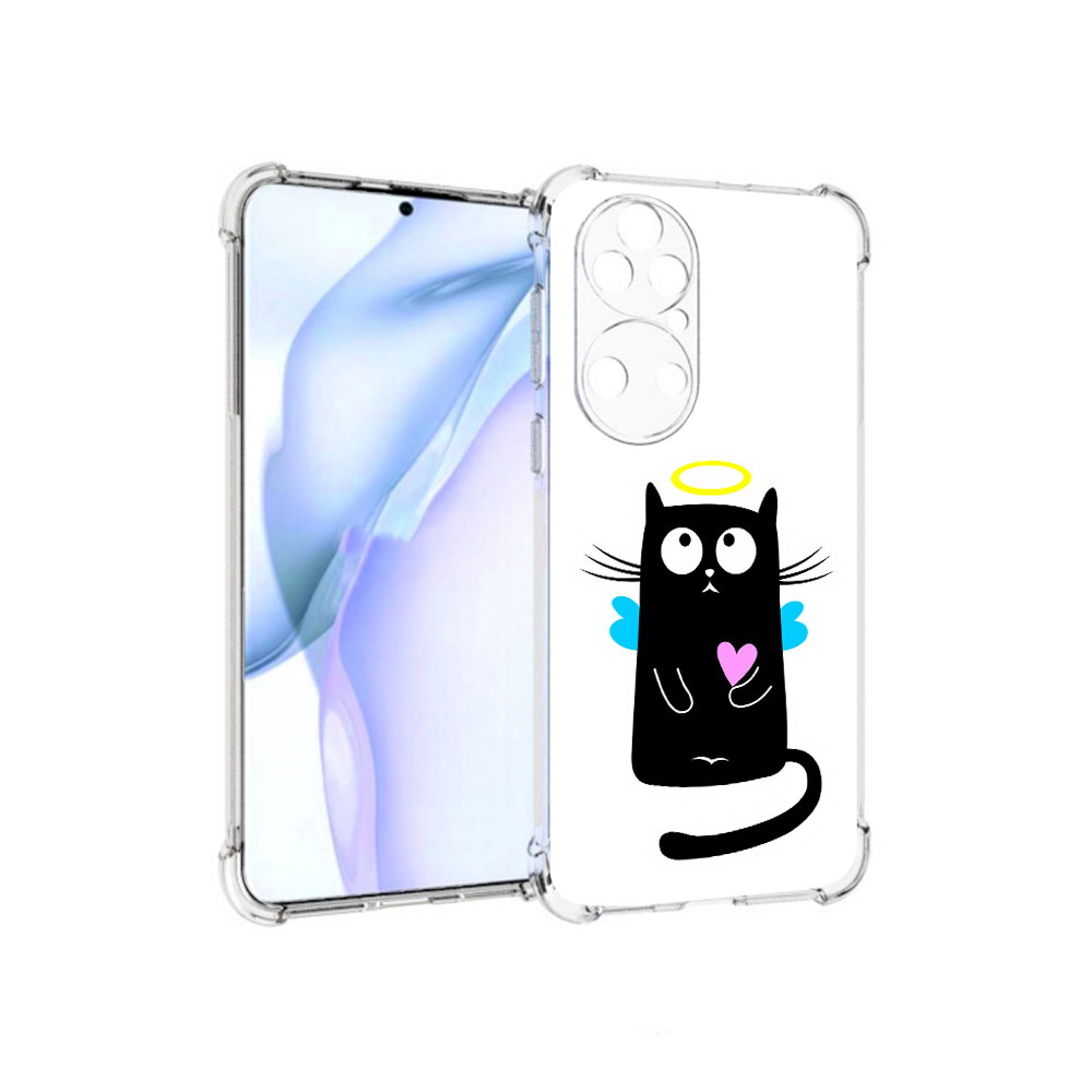 

Чехол MyPads Tocco для Huawei P50 Кот ангелок, Прозрачный, Tocco