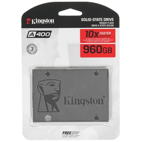 

SSD накопитель Kingston A400 2.5" 960 ГБ (SA400S37-rstick-960G), A400