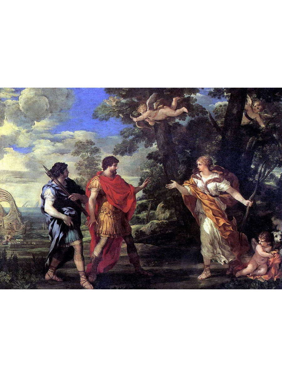 

Постер DRABS A3 Пьетро Берреттини Венера является Энею в образе богини охоты