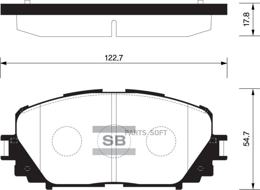 

Тормозные колодки Sangsin brake передние SP1588