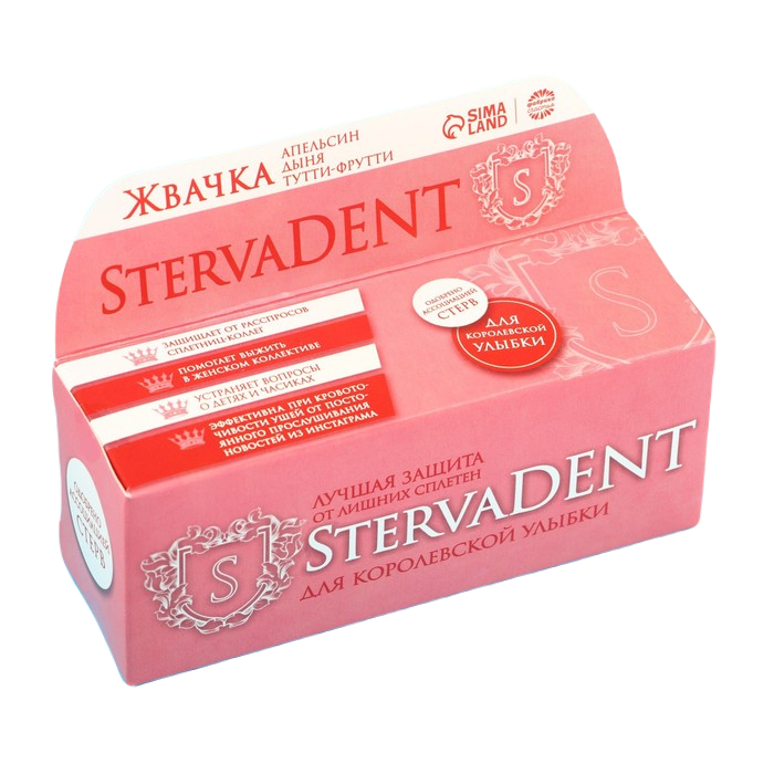 Жевательная резинка StervaDENT, вкус: тутти-фрутти, 48 г., 13 шт