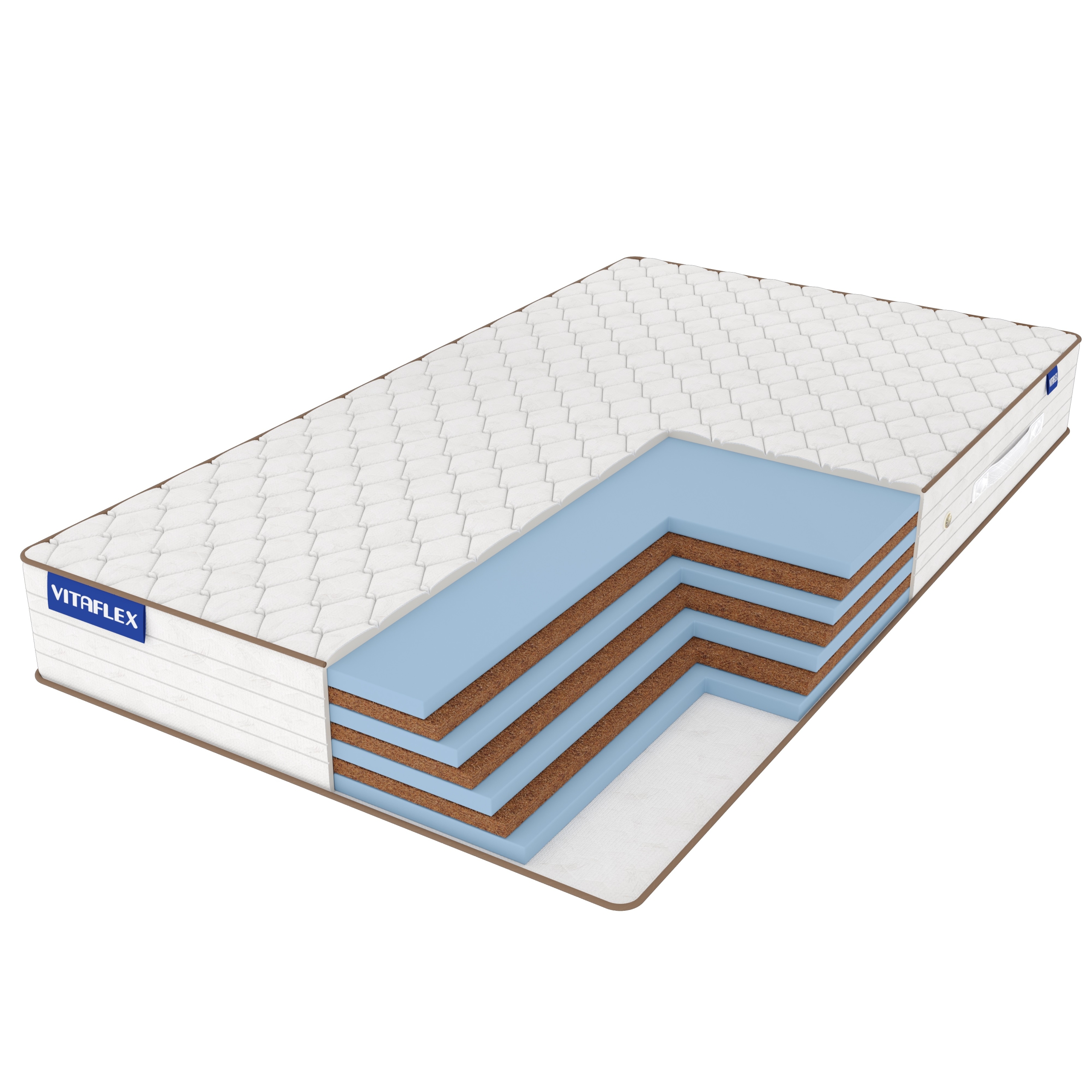 

Матрас Vitaflex Mix Foam-Hard Hight 200х190, Бежевый;белый;серый;серебристый, Foam-Hard Hight