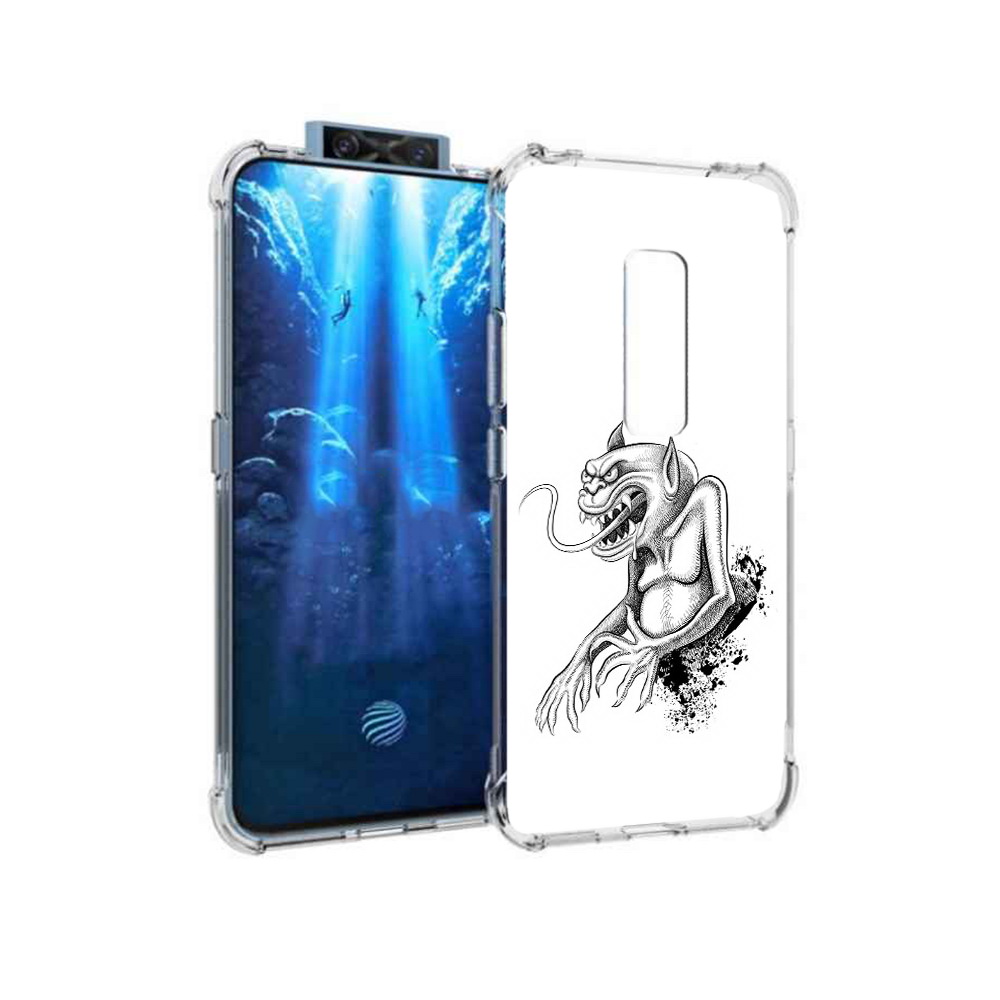 

Чехол MyPads Tocco для Vivo V17 Pro чорт (PT226965.387.692), Прозрачный, Tocco