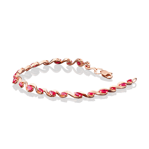 

Браслет из красного золота с рубином р. 17 PLATINA jewelry 05-0564-00-104-1110-30, 05-0564-00-104-1110-30